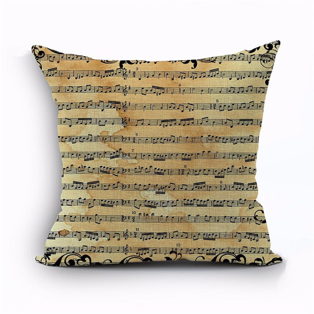 Music Instrument Cushion Cover
