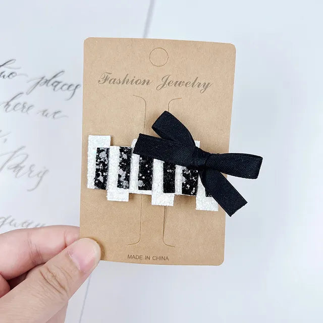 Cute Piano Violin Music Hair Clip