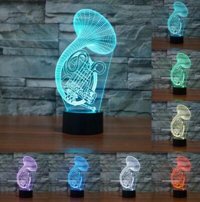 Music Instruments 3D Lamp