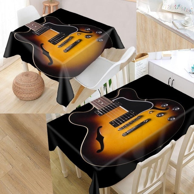 Guitar Music Custom Tablecloths