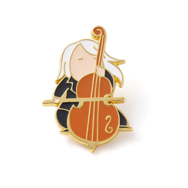 Cute Musician Enamel Pin Collection