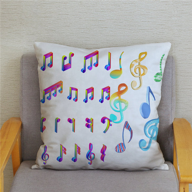 Sheet Music Print Cushion Cover