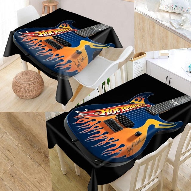 Guitar Music Custom Tablecloths
