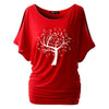 Tree Of Life Music Notes Cold Shoulder T-shirt