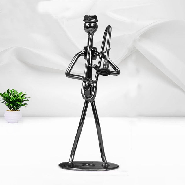 Metal Musician Figurine