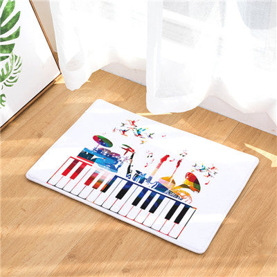 Music Note Printed Doormats
