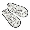 Music & Piano Key Comfy Slippers