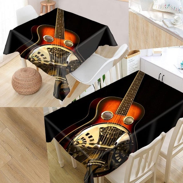 Guitar Music Custom Tablecloths