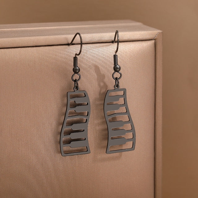 Piano Keys Dangle Earrings