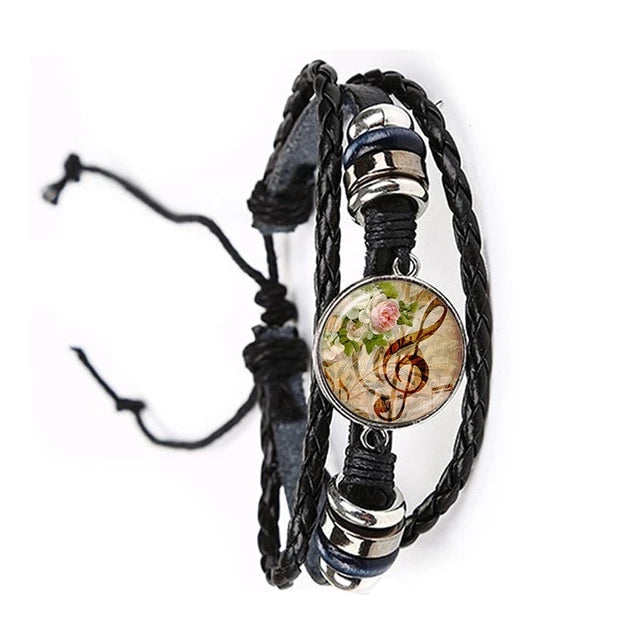 Free - Music Notes Vintage Bracelet