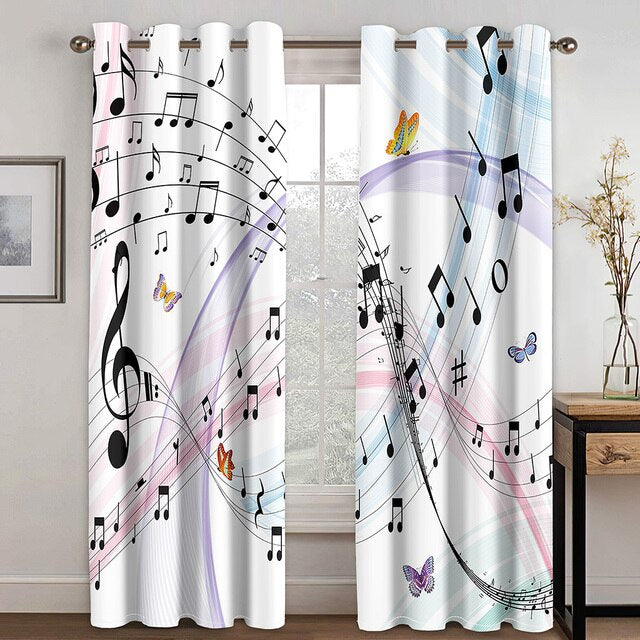Dynamic Music Symbol Curtain