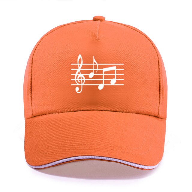 Music Note Print Baseball Cap