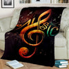 Music Note Soft Throw Blanket