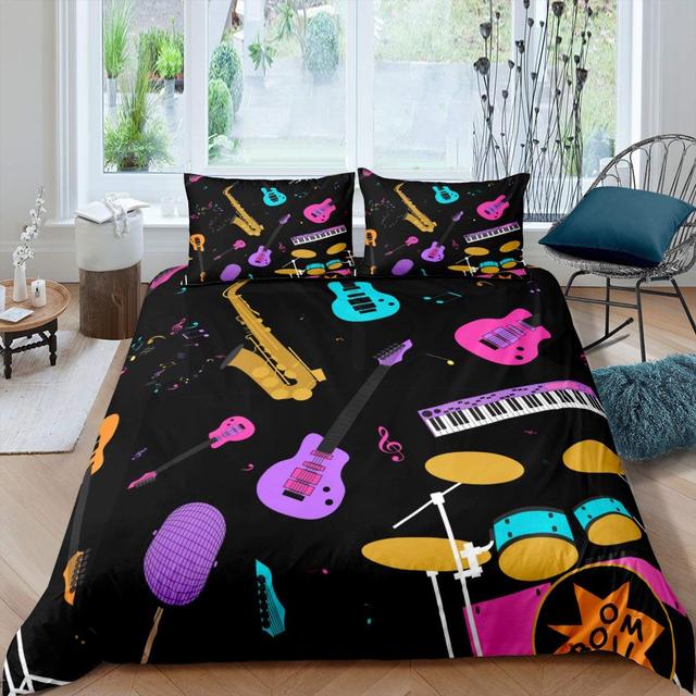Guitar Instrument Bedding Set