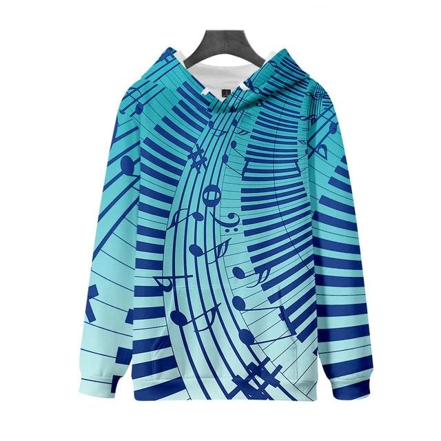 Music Notes Casual Hoodie