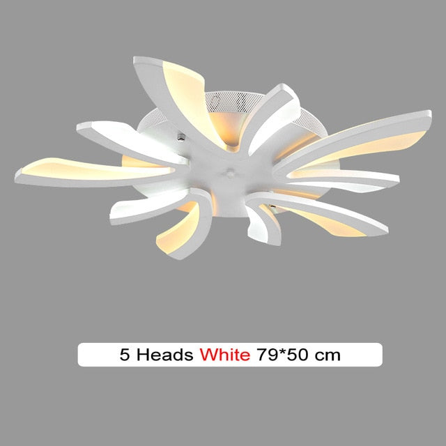 Acrylic Modern LED Ceiling Lights - 5 heads White / Cool White - { shop_name }} - Review