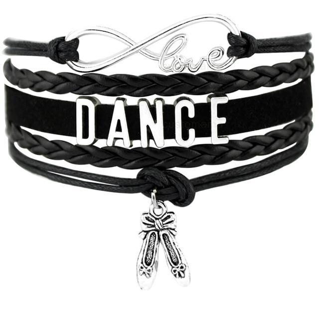 DANCE Ballet Charm Bracelet
