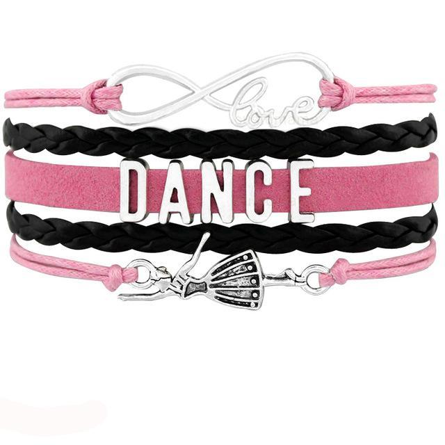 DANCE Ballet Charm Bracelet