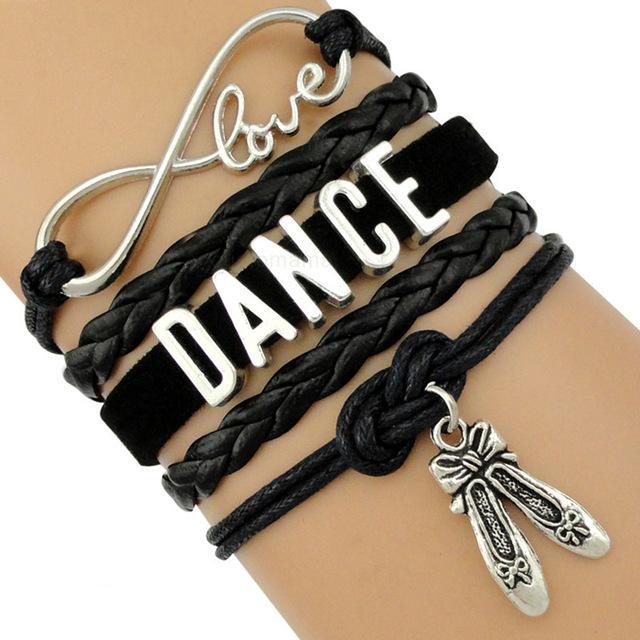 DANCE Ballet Charm Bracelet