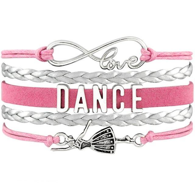 DANCE Ballet Charm Bracelet