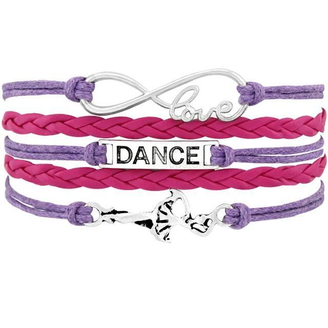 DANCE Ballet Charm Bracelet