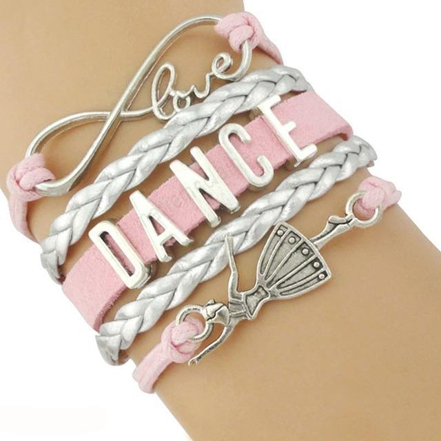 DANCE Ballet Charm Bracelet