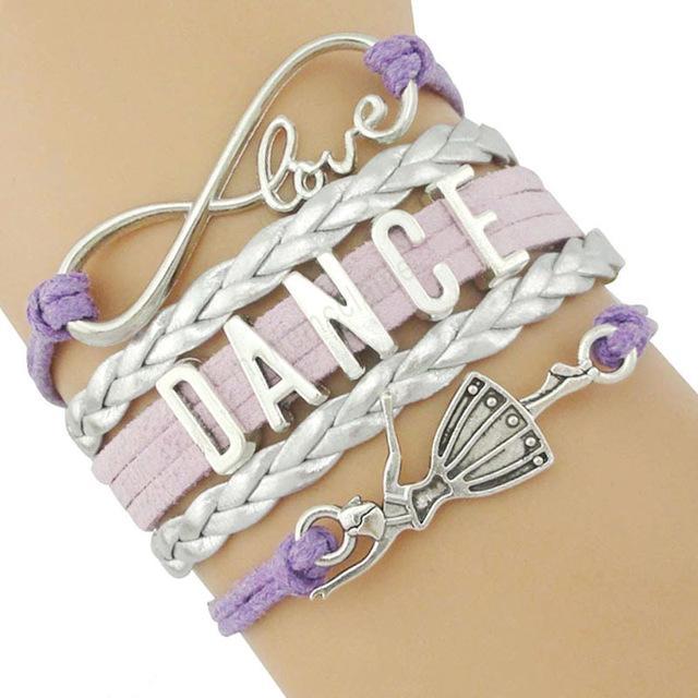 DANCE Ballet Charm Bracelet