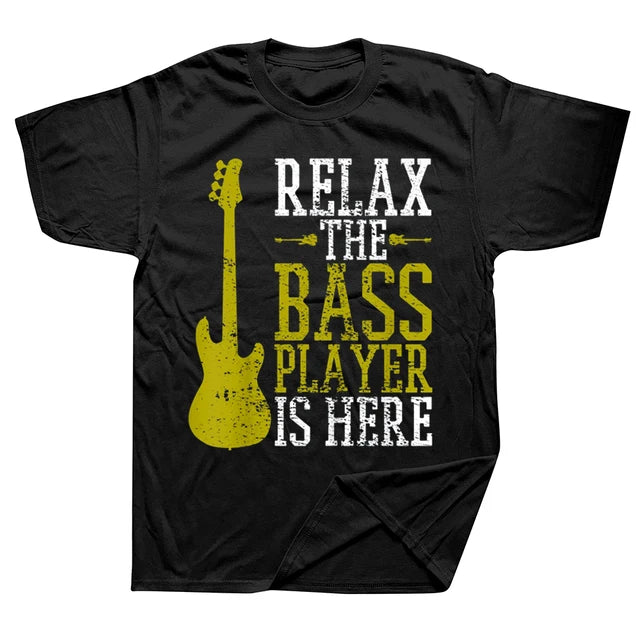 Bass Player Is Here Guitar T-shirt