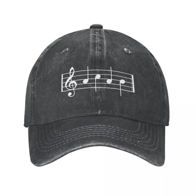 Classic Music Notes Cap