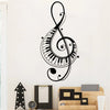 Treble Clef Piano Wall Sticker