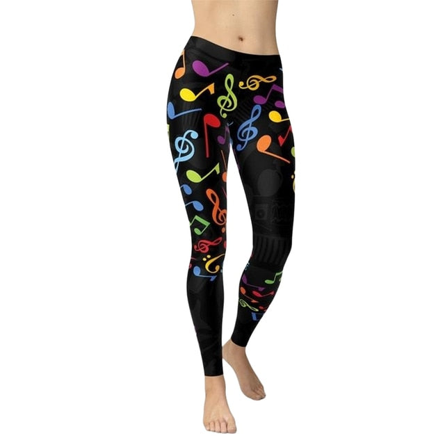 3D Musical Note Leggings