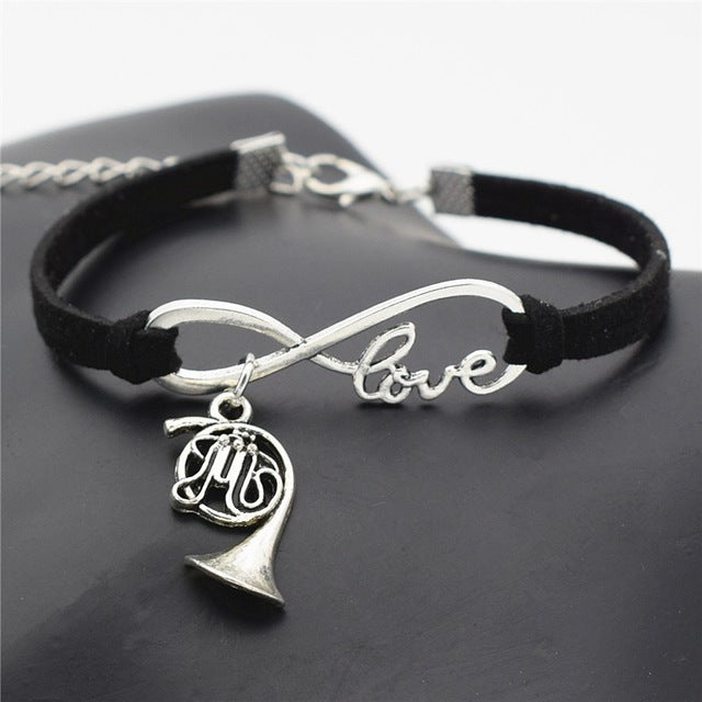 French Horn Charm Bracelet