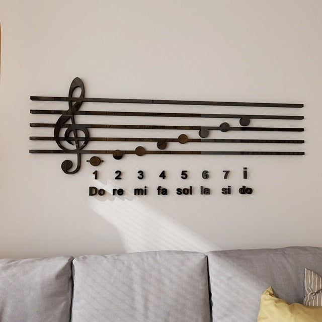 3D Music Note Wall Stickers - Black / medium size - { shop_name }} - Review