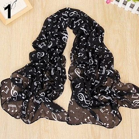 FREE - Musical Note Chiffon Scarf - Artistic Pod Review