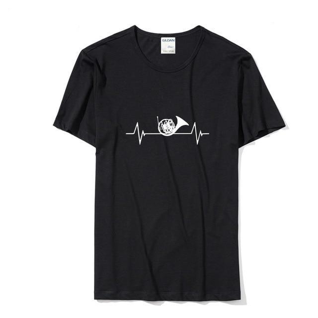 French Horn Heartbeat T-Shirt
