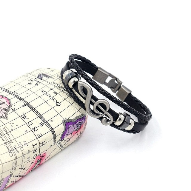 Music Clef Vintage Multi-layer Bracelet