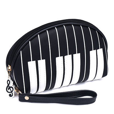 Piano Keys Mini Makeup Bag - Black - { shop_name }} - Review