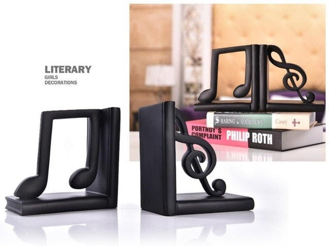 Music Notes Bookend Set