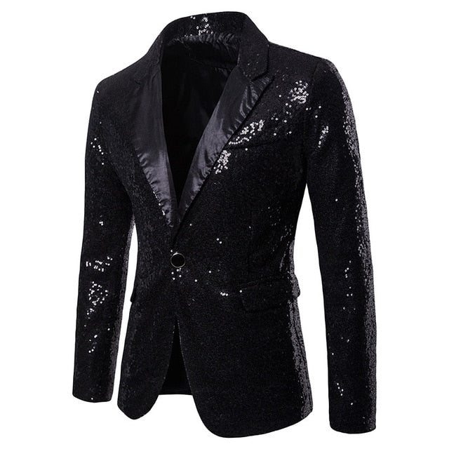 Shiny Sequin Blazer