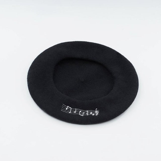 Musical Note Beret Flat Caps