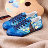 Hand Painted Van Gogh Starry Night Sneaker