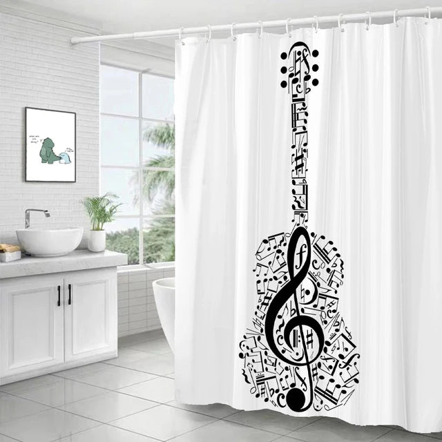 Simple Music Art Shower Curtain