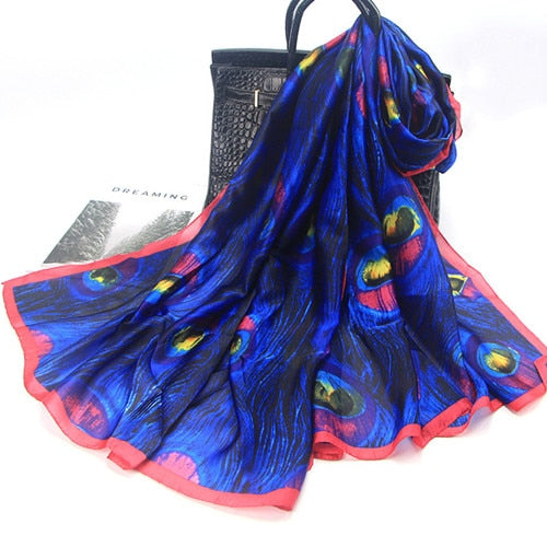 Peacock Long Scarf