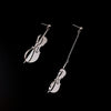 Asymmetric Cello Hollow Dangle Earrings