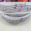 Musical Printed Grosgrain Ribbon