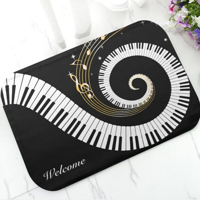 Piano Key Welcome Doormat