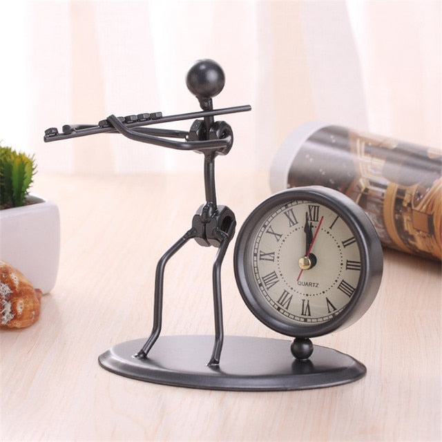 Antique Musician Table Clock