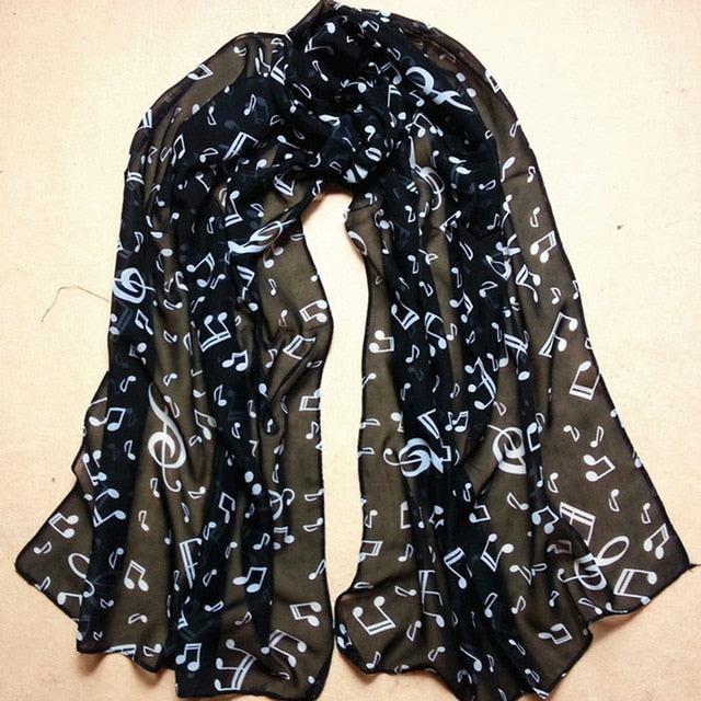 Free - Music Notes Scarf