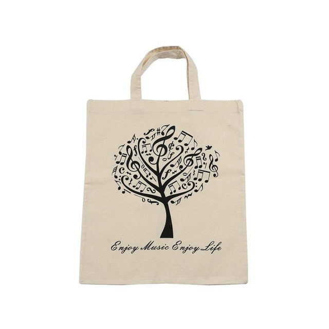 Free - Musical Instruments Linen Handbags