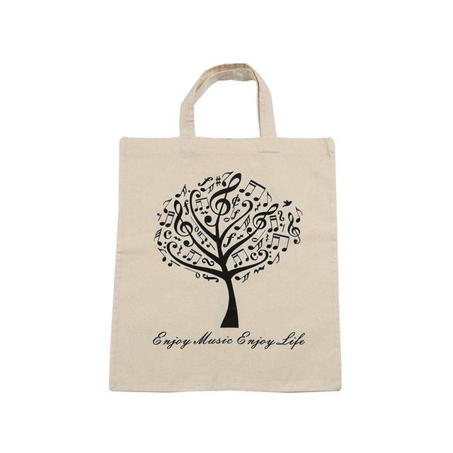 Musical Instruments Linen Handbags